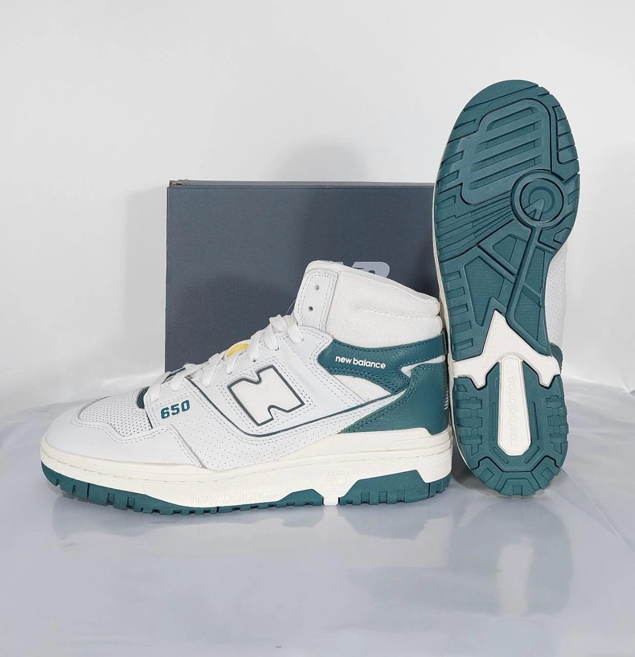 New Balance 650 high top sneakers - white / teal green 41.5EU – photo 5